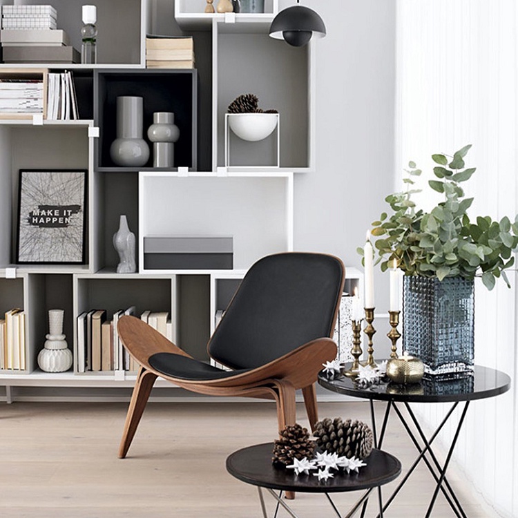 Ghế thư giãn Luna Chair Scandinavian sang trọng, ghế đọc sách trang trí phòng làm việc - ERGOHOME