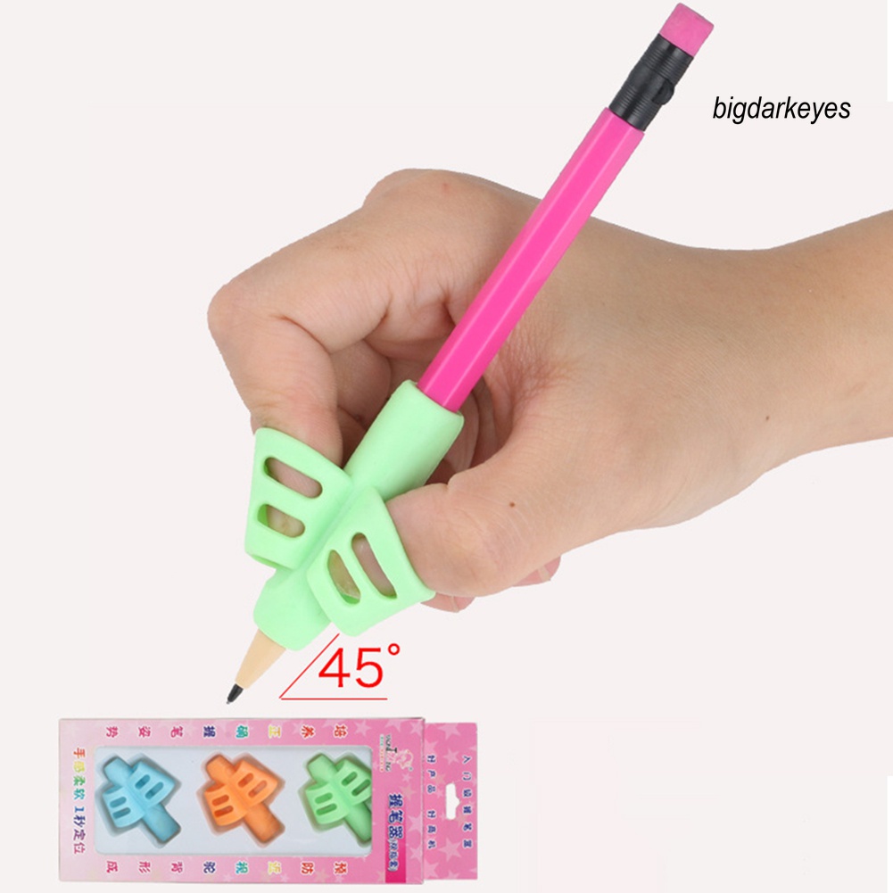 Set 3 Dụng Cụ Hỗ Trợ Điều Chỉnh Tư Thế Cầm Bút Cho Bé