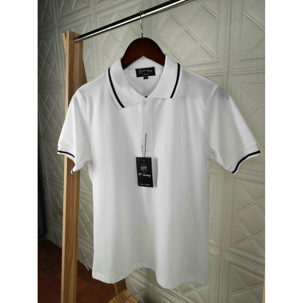Áo_ thun _nam POLO trơn vải cá sấu cotton cao cấp ngắn tay cực sang trọng lịch lãm | BigBuy360 - bigbuy360.vn