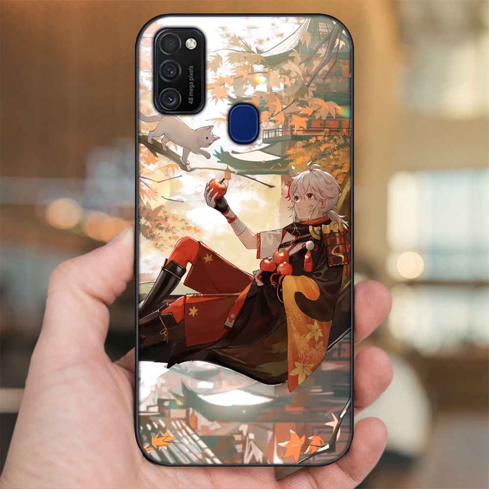 Ốp lưng Samsung M21, M30S viền đen in hình Kazuha Genshin Impact