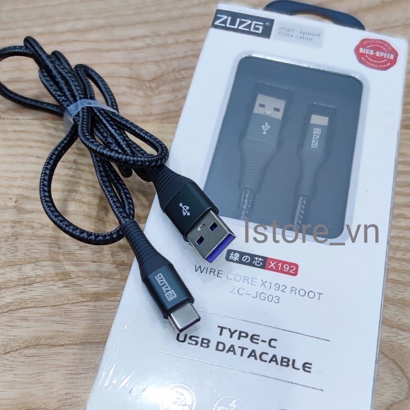 Dây sạc USB type C Zuzg Model ZC-JG03