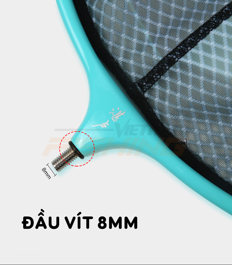 [Chính hãng] [Có sẵn] Mặt vợt cá HUA M8 chất liệu carbon màu xanh đẹp mắt