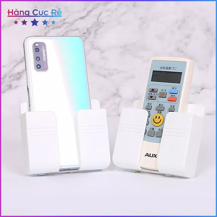 Hộp đựng dán tường 🔴Freeship🔴 Kệ để remote, điều khiển tivi, điều hòa, điện thoại 2IN1 HCR-B - Shop Hàng Cực Rẻ