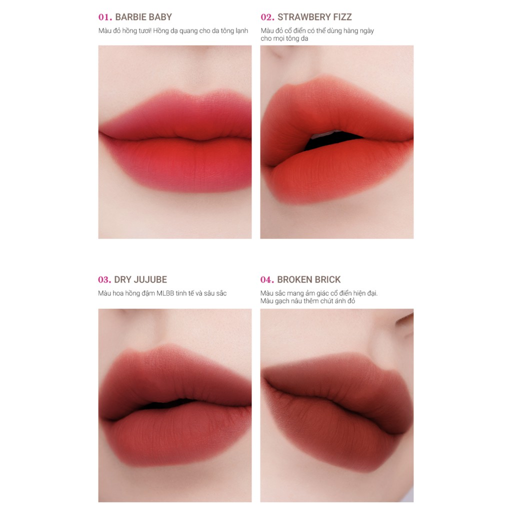 (TL HSD 10/2/2022) Son Eglips Misty Velvet Tint (Barbie Limited Edition) | BigBuy360 - bigbuy360.vn