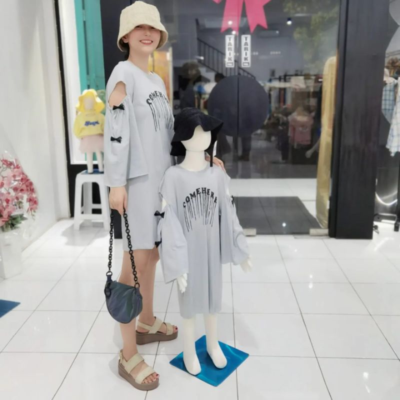 (Bòng Thước Mắt) Đầm Thời Trang Cho Trẻ Em/ Cặp Đôi Thương Hiệu Xuất Khẩu