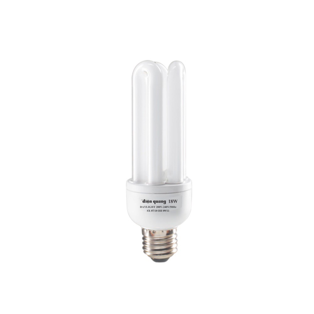 [Mã LIFE10K15 giảm 10K đơn 20K] Đèn Compact CSN Điện Quang ĐQ-CFL-3U-T4-18W-DL-E27