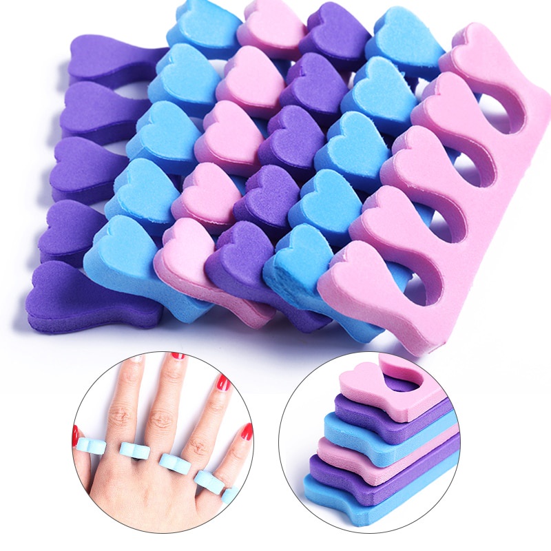 Dụng cụ tách ngón chân bằng xốp cotton mềm chuyên nghiệp chất lượng cao