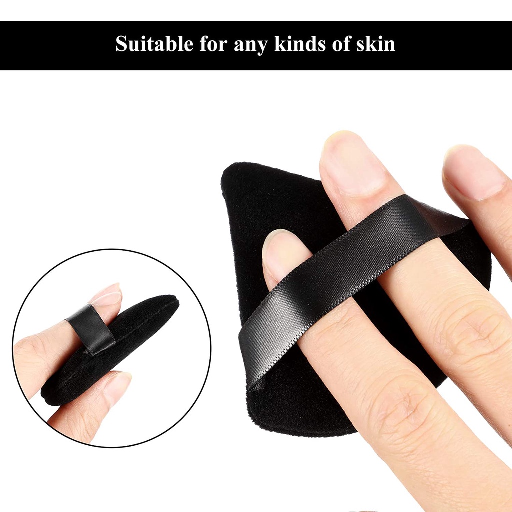 [Hàng mới về] 2 Mút trang điểm hình tam giác mini có thể giặt sạch