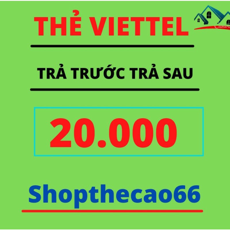 Thẻ nạp Viettel 20k