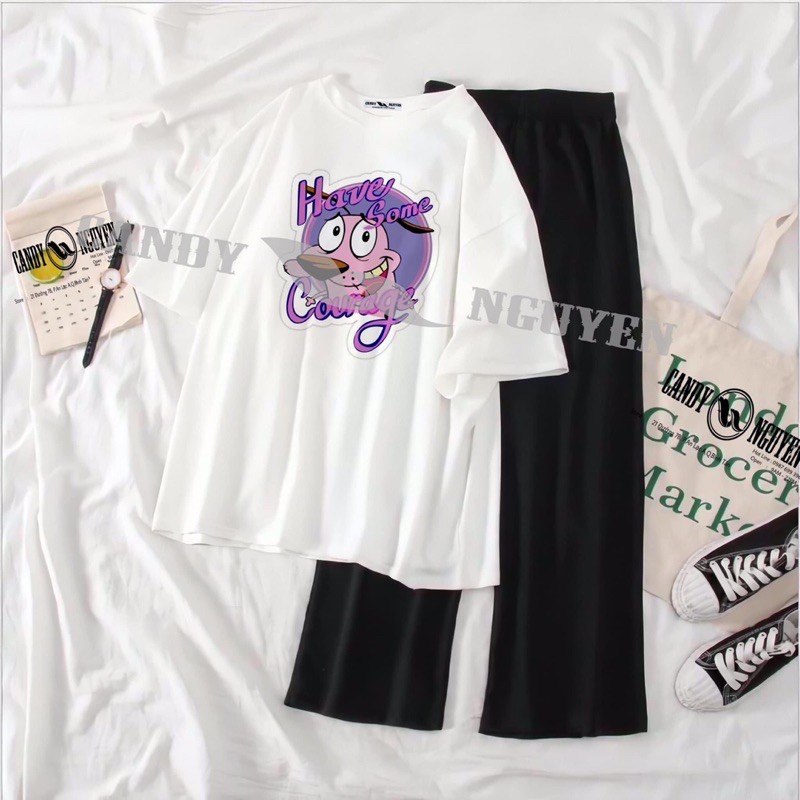 Sét áo ô tô have SOME ngắn tay+quần rộng xuông
