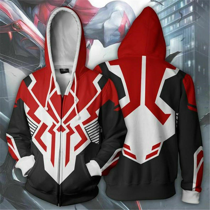 Áo Khoác Hoodie Hóa Trang Người Nhện 3d Spider-man 2099