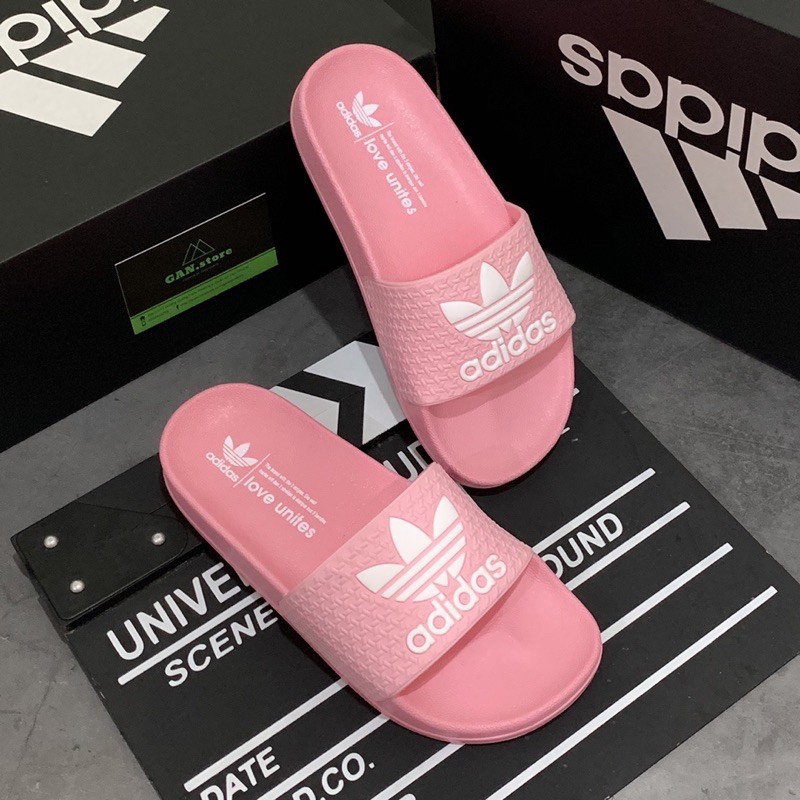 DÉP ADIDAS ADILETTE BÁNH MÌ PU HỒNG - Màu nữ xinh xắn full hộp