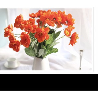 Hoa giả - hoa lan tường loại 1 giống thật - 1 cành 2 bông