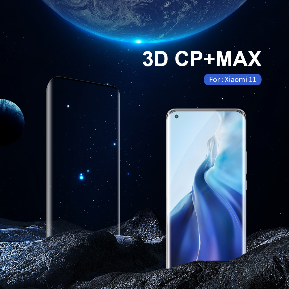 Kính Cường Lực Nillkin 3d Cp+ Max Cho Xiaomi Mi 11 9h Chống Lóa Chống Nổ Bảo Vệ Màn Hình