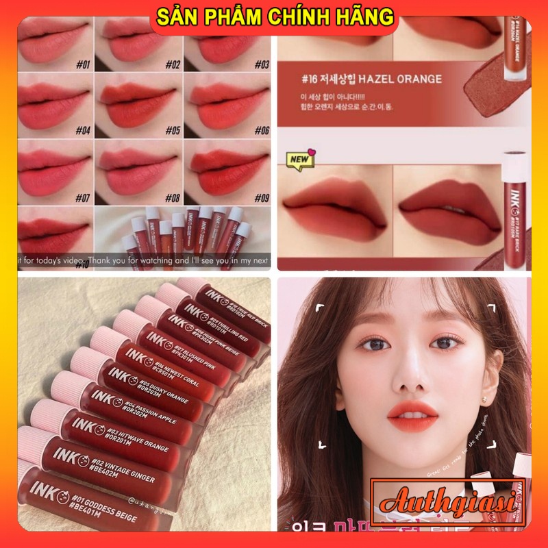 Siêu phẩm Son kem lâu trôi Peripera Ink Matte Blur Tint Mới Hè 2019 - Lì hơn Ink Velvet