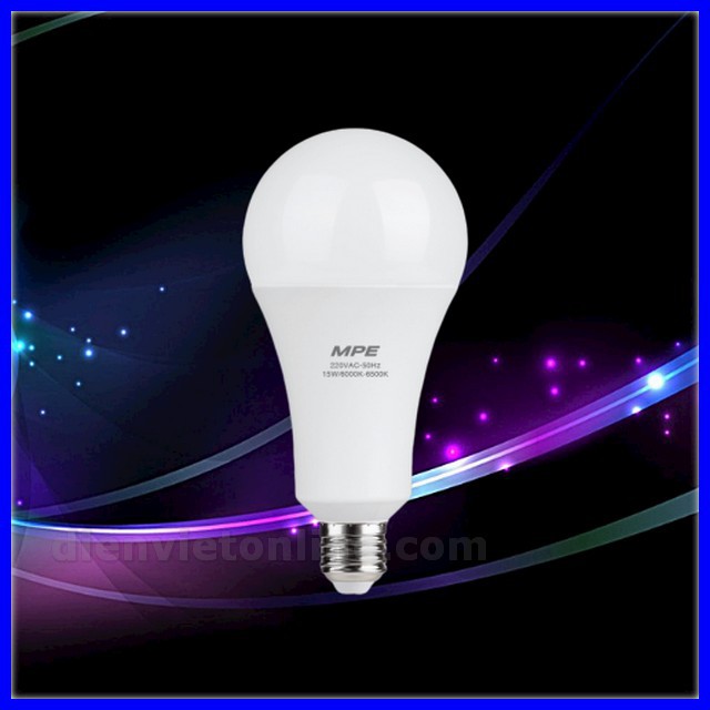 Bóng led bulb 15W chống thấm cao cấp MPE LBD3-15 ( tiêu chuẩn Châu Âu ) - Điện Việt