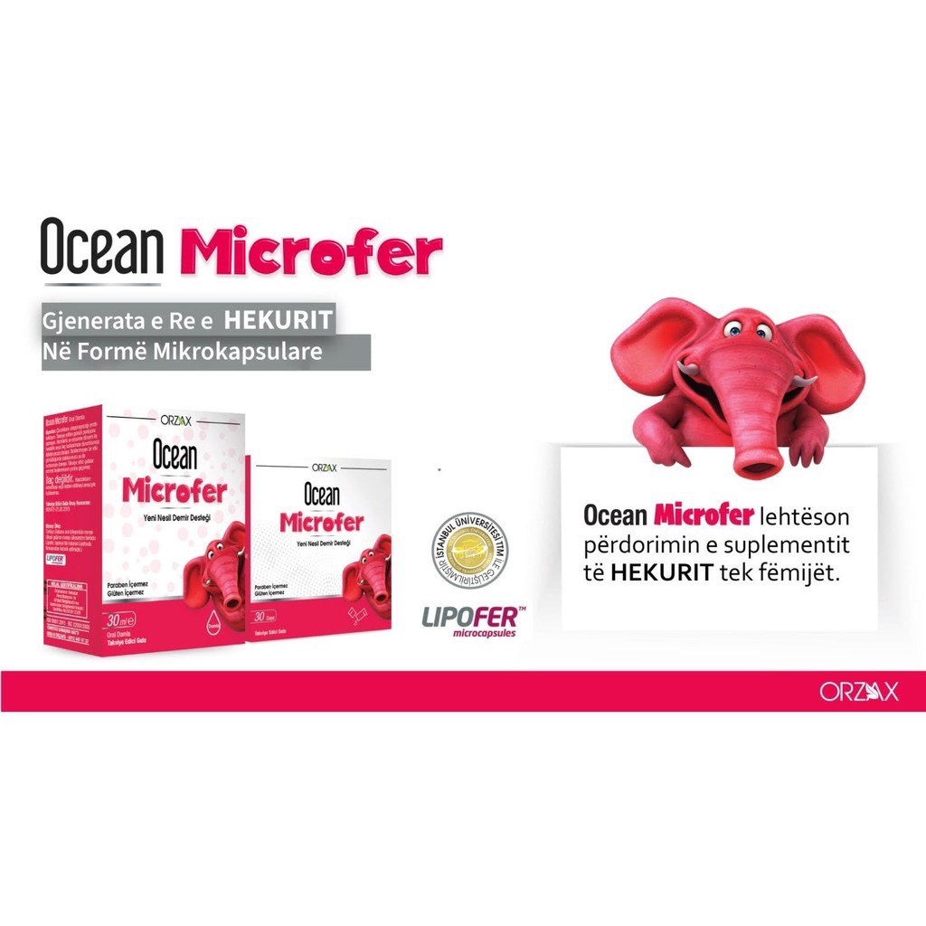 Ocean Microfer.Bổ Sung Sắt Cho Trẻ Từ Sơ Sinh,Trẻ Gầy Yếu Thiếu Máu Do Thiếu Sắt