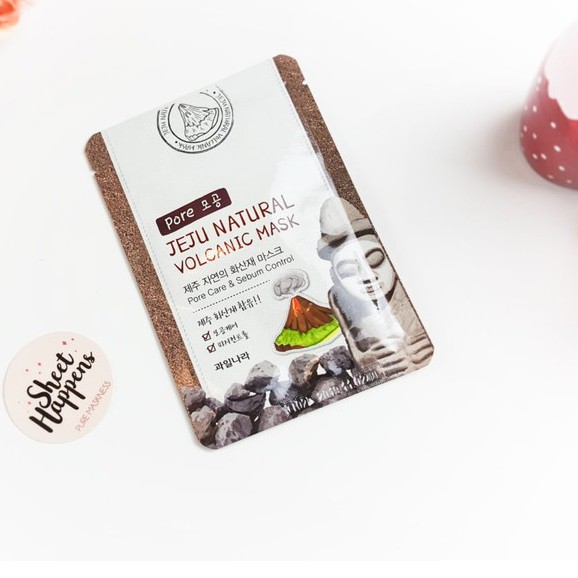 Mặt Nạ Đắp Măt dưỡng da, se khít lỗ chân lông tro núi lửa Bộ 10 Miếng- Welcos Jeju Volcanic Hàn Quốc Chính Hãng