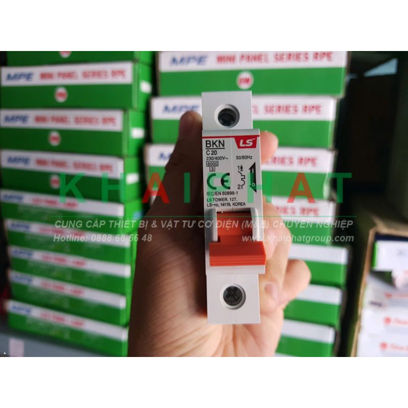 MCB 1P CB tép cầu dao 1 pha 6A 10A 16A 20A 25A 32A 40A 50A 63 6kA LS BKJ63N 1P Áp tô mát tép át tép aptomat - KHẢI PHƯỚC