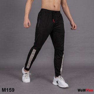 Quần Jogger Nam Quần Dài Thun Thể Thao Tập Gym Thun Lạnh 3 Sọc Đẹp Cao Cấp Chạy Bộ Yoga - M159