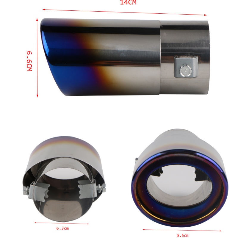 Ống Xả Khí Thải Đường Kính 1.5-2.1 inch Bằng Inox Chuyên Dụng Cho Xe Hơi