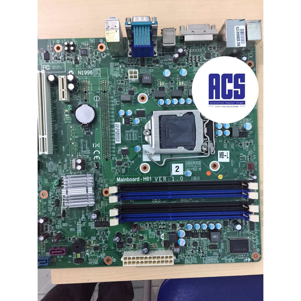 Bo mạch chủ - Main H61 Máy Bộ NEC Renew - Có Cổng DVI và USB 3.0