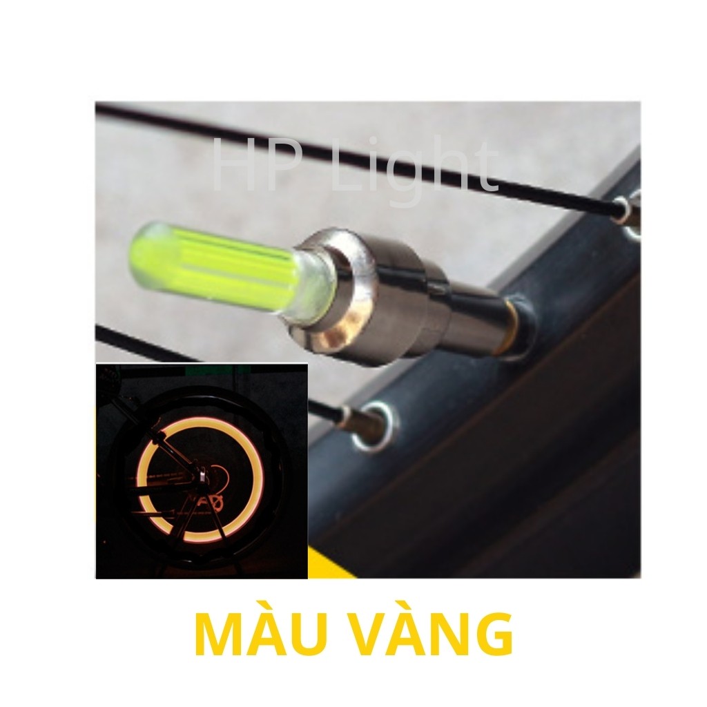 [Mã LIFEAUMAY giảm 10% tối đa 30k đơn 150k] Đèn Led Chân Van Xe Đạp Xe Máy Phát Sáng Khi Di Chuyển Siêu Đẹp