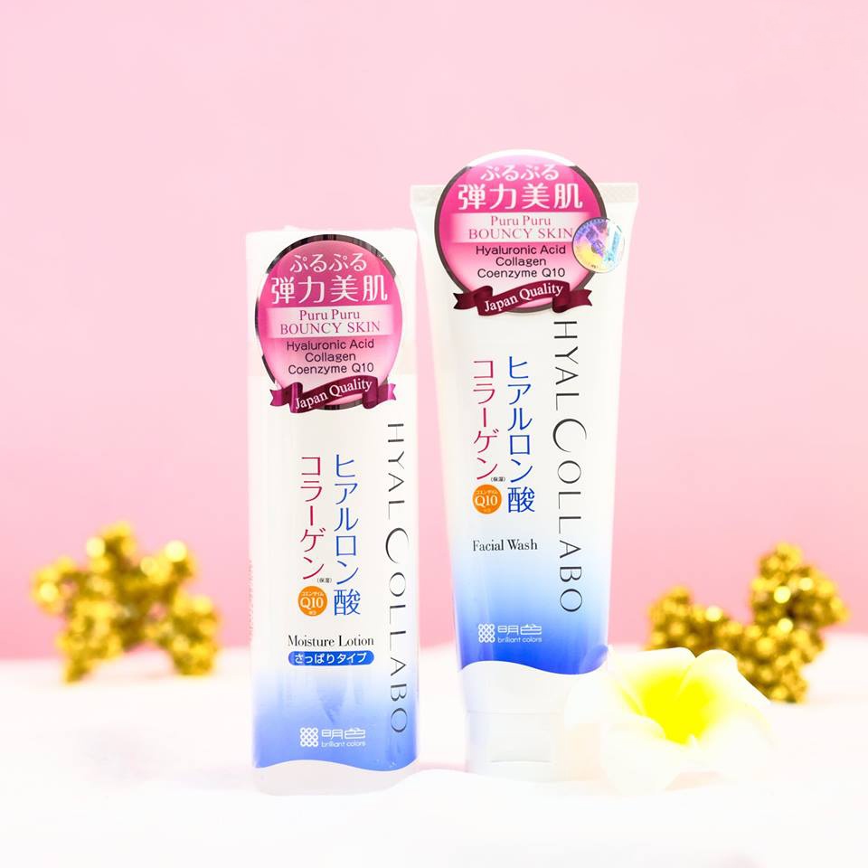 Sữa rửa mặt tạo bọt Meishoku Hyalcollabo Emollient Face Wash 100g dưỡng ẩm chống lão hóa