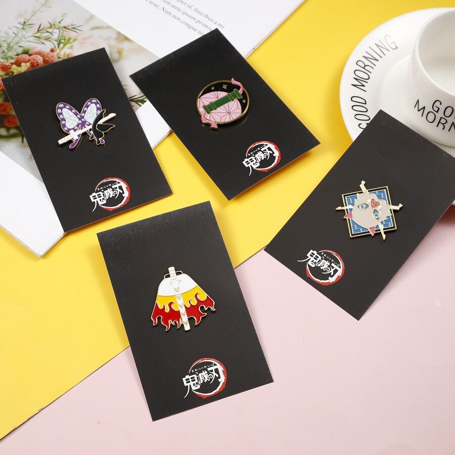 Pin cài áo trụ cột Kimetsu no Yaiba Demon Slayer Tanjiro/ Nezuko/ Zenitsu/ Inosuke/ Tomioka/ Rengoku/ Shinobu - GC418