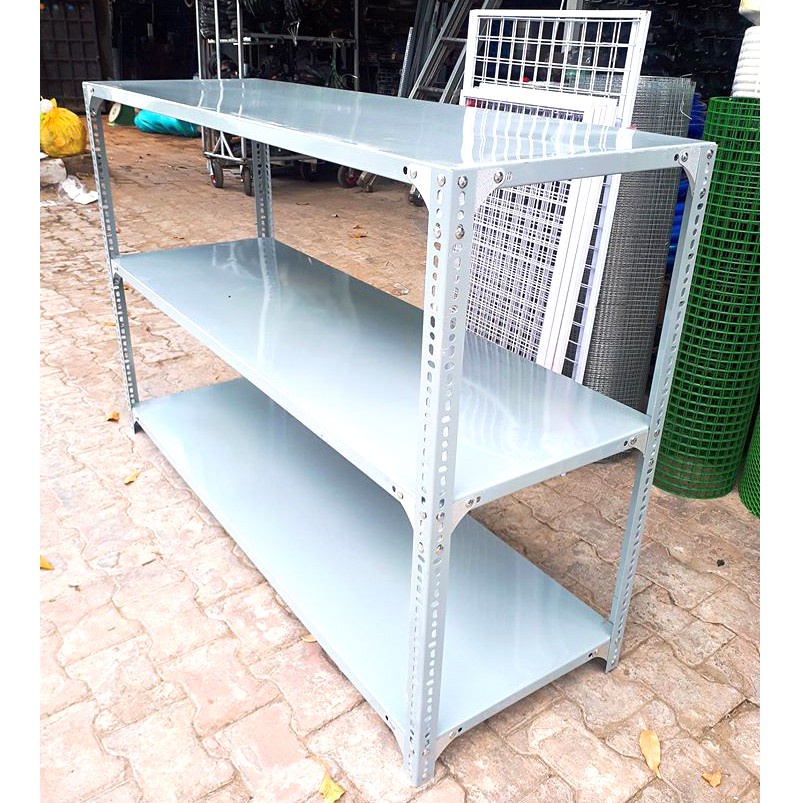 Kệ Sắt V Lỗ Để Đồ Đa Năng 3 Tầng Dài 1m X Rộng 0,4m X Cao 1m -