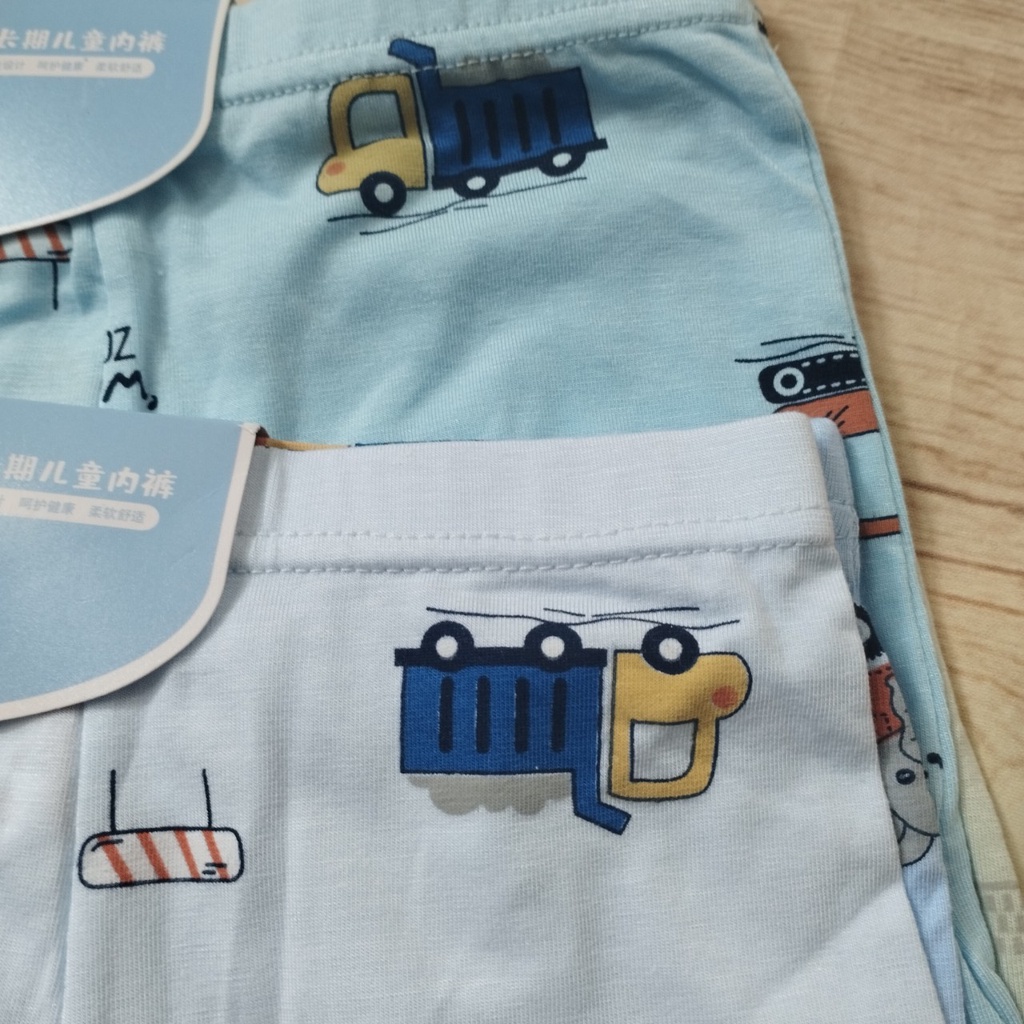 Set 2 chiếc Quần sịp bé trai,quần lót cho bé trai  100% cotton hàng đẹp họa tiết dễ thương