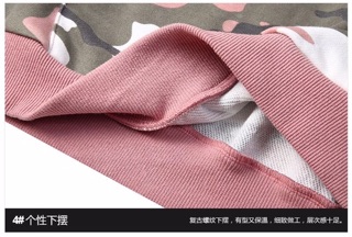 Hoodie camo nelly hồng