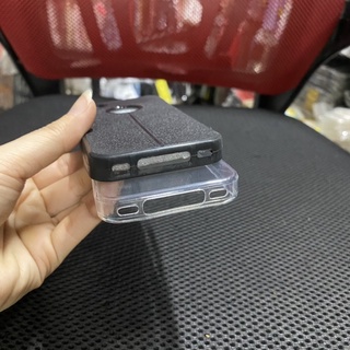 Ốp iphone 4/4S ,5/5S/5Se dẻo đen kiểu da