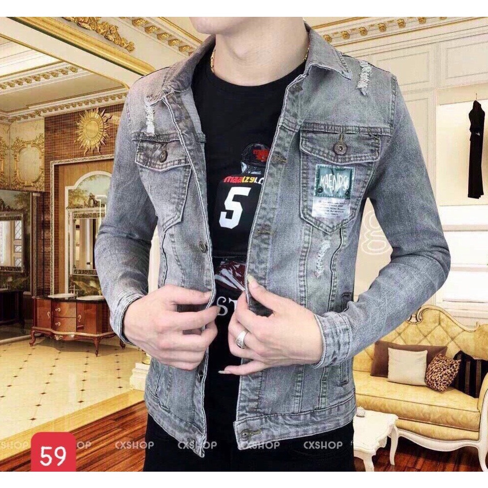 Áo khoác jean nam thời trang cao cấp, chất liệu denim thoáng mát, hàng chuẩn shop StoreBEN Shop0807 S12