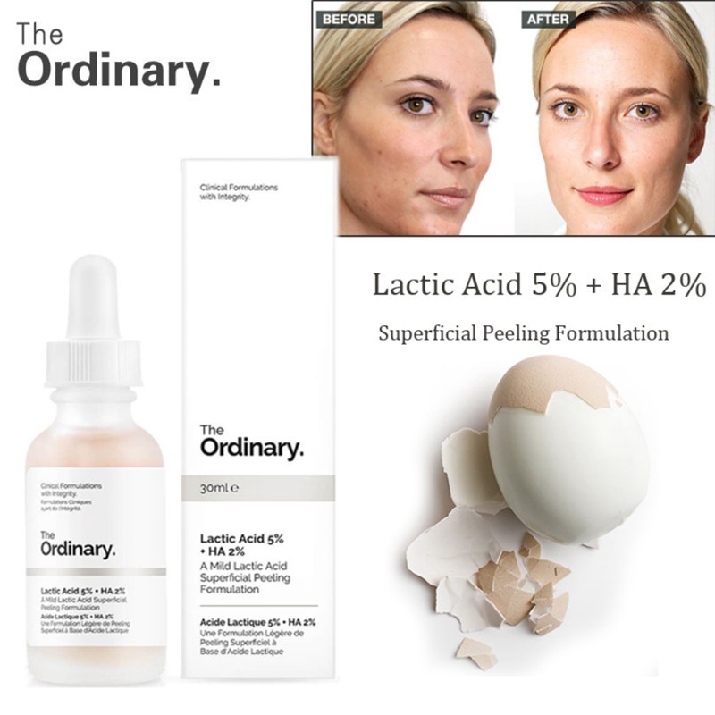 The Ordinary Lactic Acid + HA 2% - Tinh chất sáng da, mờ thâm The Ordinary