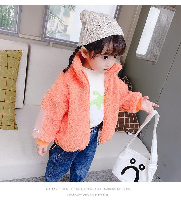 Cotton thick cotton autumn girl coat