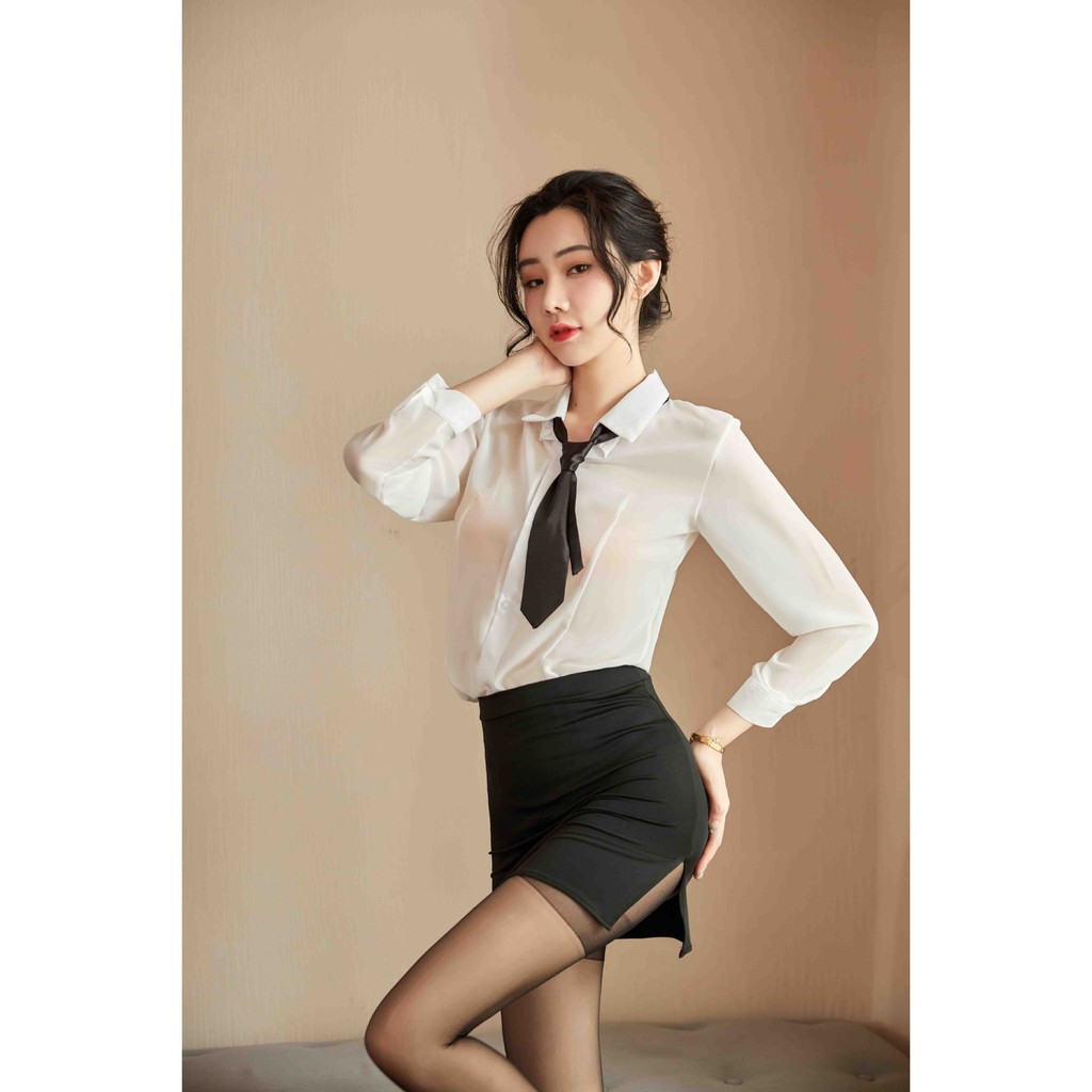 Set đồ ngủ Cosplay Cô thư ký đáng yêu L108 / không kèm vớ | BigBuy360 - bigbuy360.vn