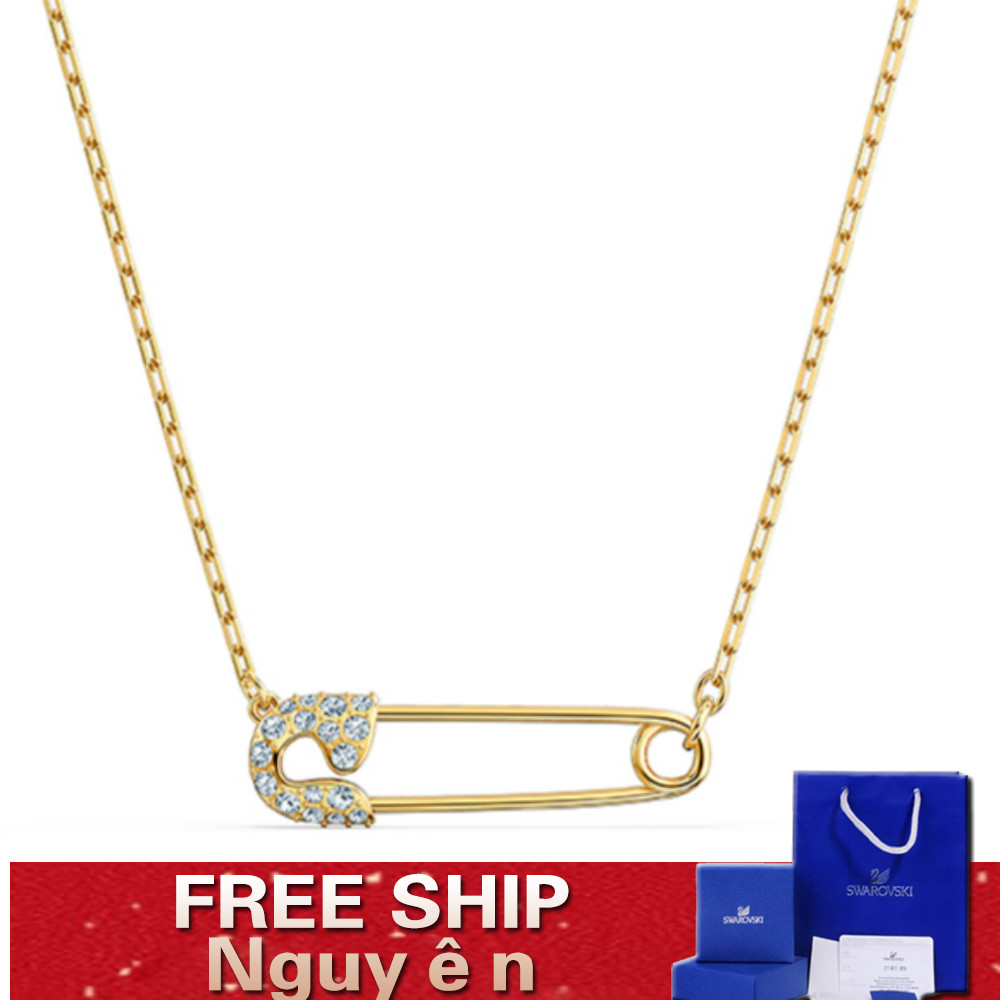 FREE SHIP Dây Chuyền Nữ Swarovski SO COOL Kẹp giấy Sang trọng Đô thị quyến rũ Necklace Crystal FASHION cá tính Trang sức trang sức đeo THỜI TRANG