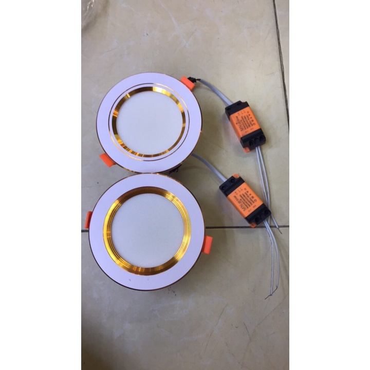 Đèn âm trần 7w siêu mỏng đế tản nhiệt lỗ khoét 90 - Ánh sáng 3 màu đèn dowlight giá rẻ chất lượng tốt bảo hành 12 tháng