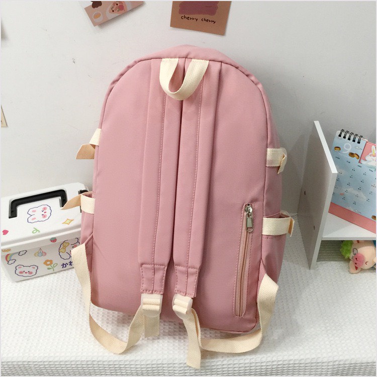 Balo học sinh sinh viên ulzzang thiết kế chống nước đựng laptop unisex nam nữ 2113
