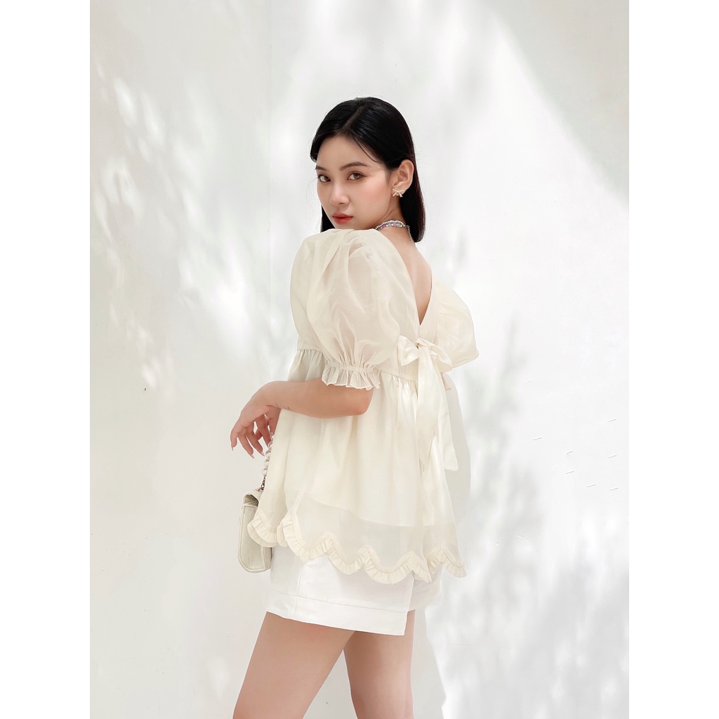 Lunar blouse - Áo tơ tay bồng | BigBuy360 - bigbuy360.vn