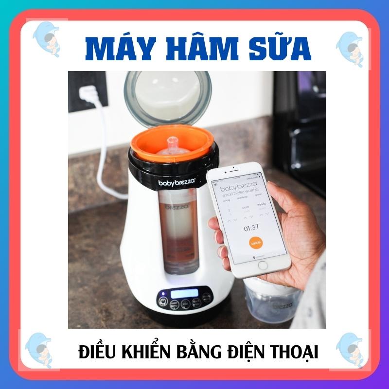 Máy hâm sữa thông minh Baby Brezza Safe Smart Bottle công nghệ Mỹ kết nối bluetooth với 2 chế độ hâm nóng tiện lợi