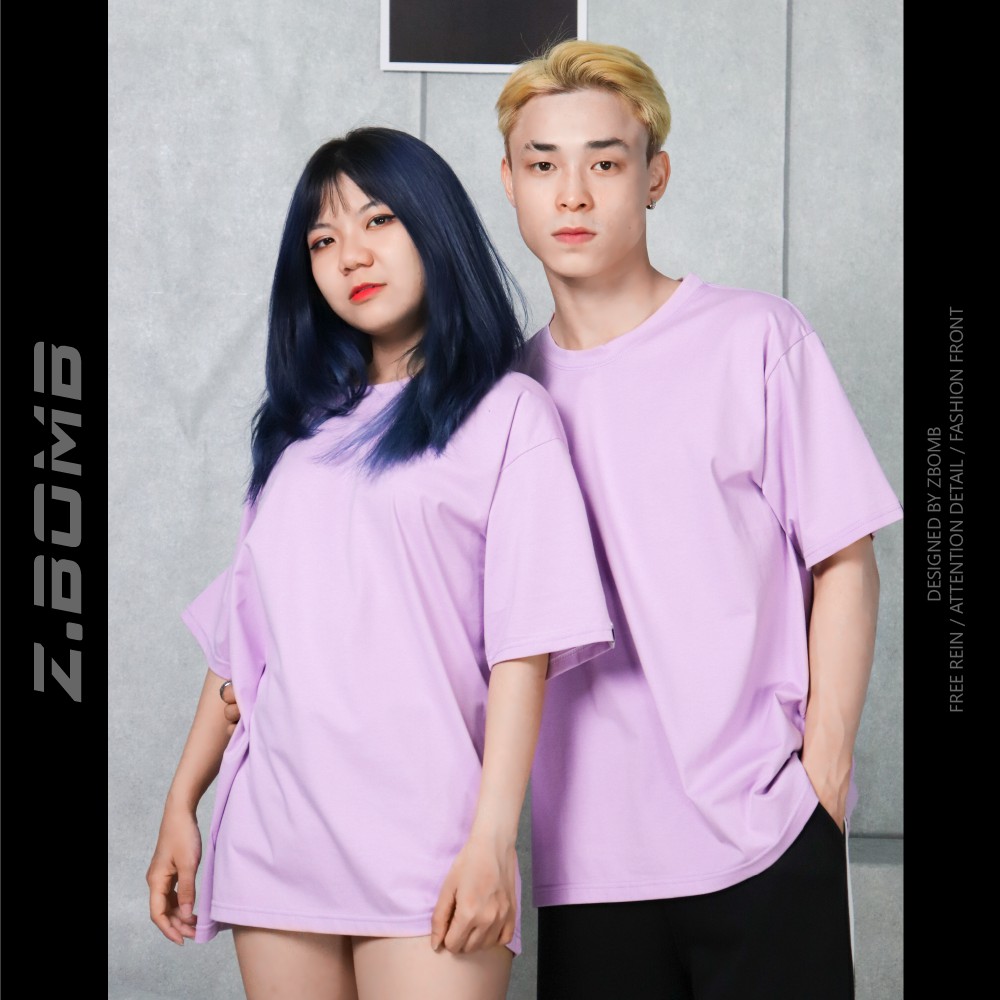 Áo Thun Oversize Dáng Unisex Nam Nữ Tay Lỡ Form Rộng Basic Tee ZBOMB | BigBuy360 - bigbuy360.vn
