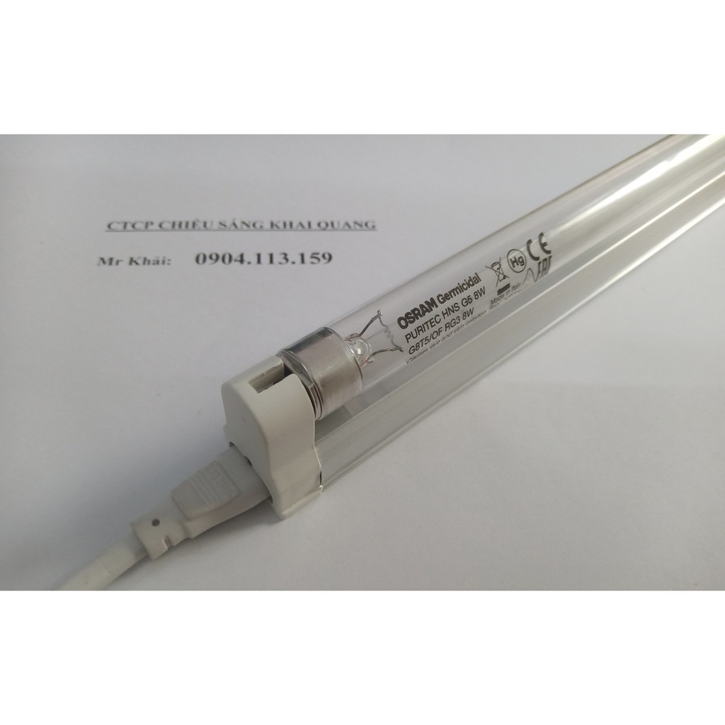 (SALE) Bộ đèn UV diệt khuẩn mini HNS 8W Osram