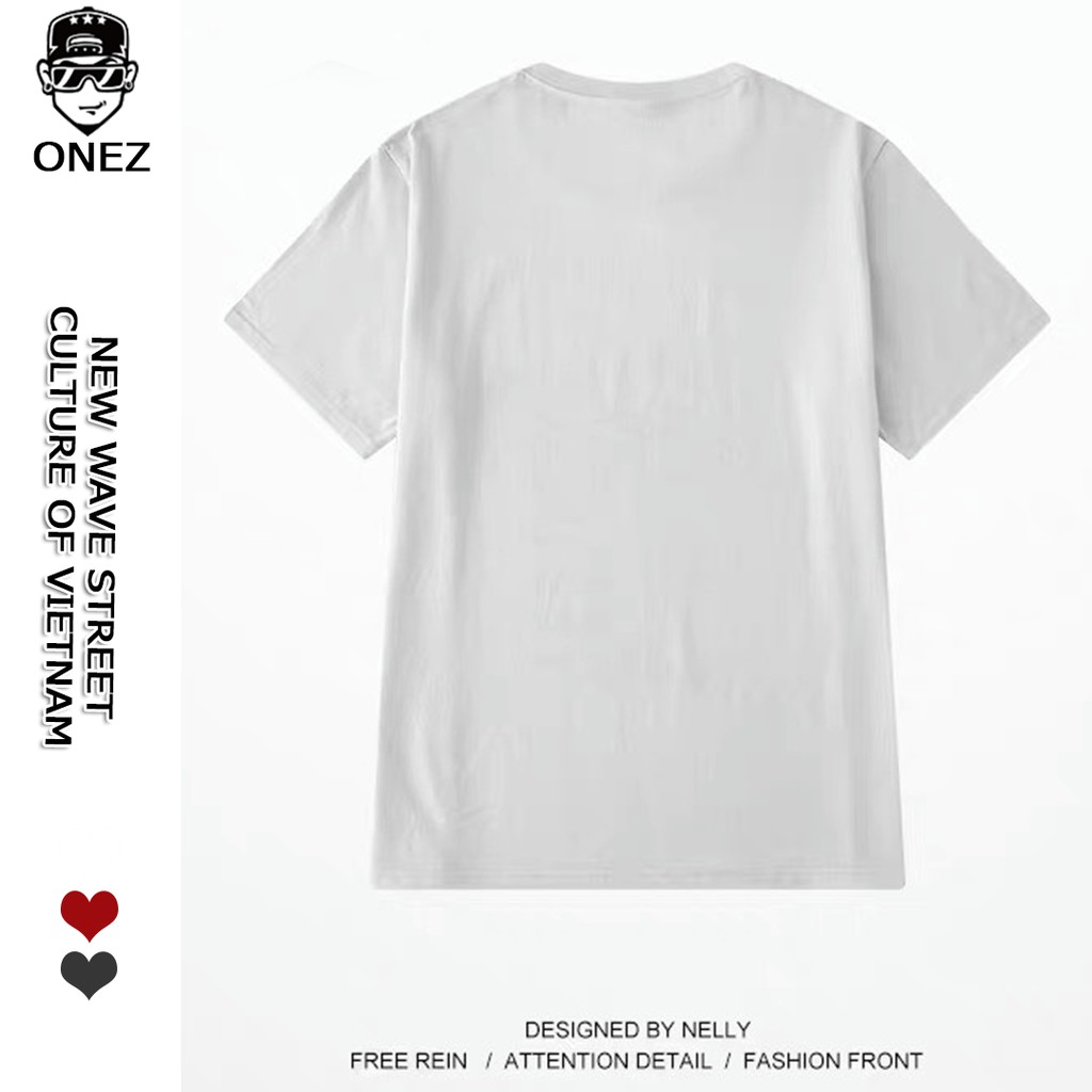 [Bán Giá Gốc] Áo thun tay lỡ ONEZ phông Unisex nam nữ Cotton oversize form rộng Chú Gấu OZT04 | BigBuy360 - bigbuy360.vn