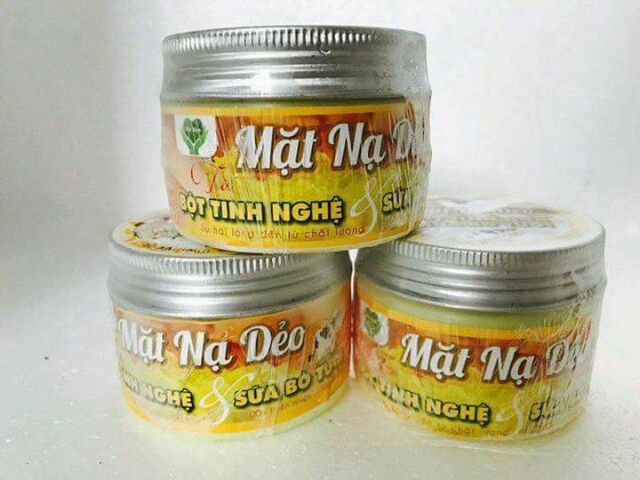 Mặt nạ dẻo bột cũ dền sữa bò tươi