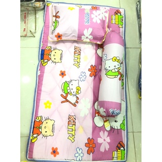 Bộ nệm gối ĐỦ MẪU 3món đi học CTV-GIÁ SỈ XƯỞNG (cotton THẮNG Lợi )KÈM TÚI ĐỰNÂ