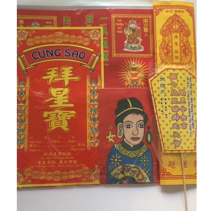 Bộ cúng sao đầy đủ cho nữ