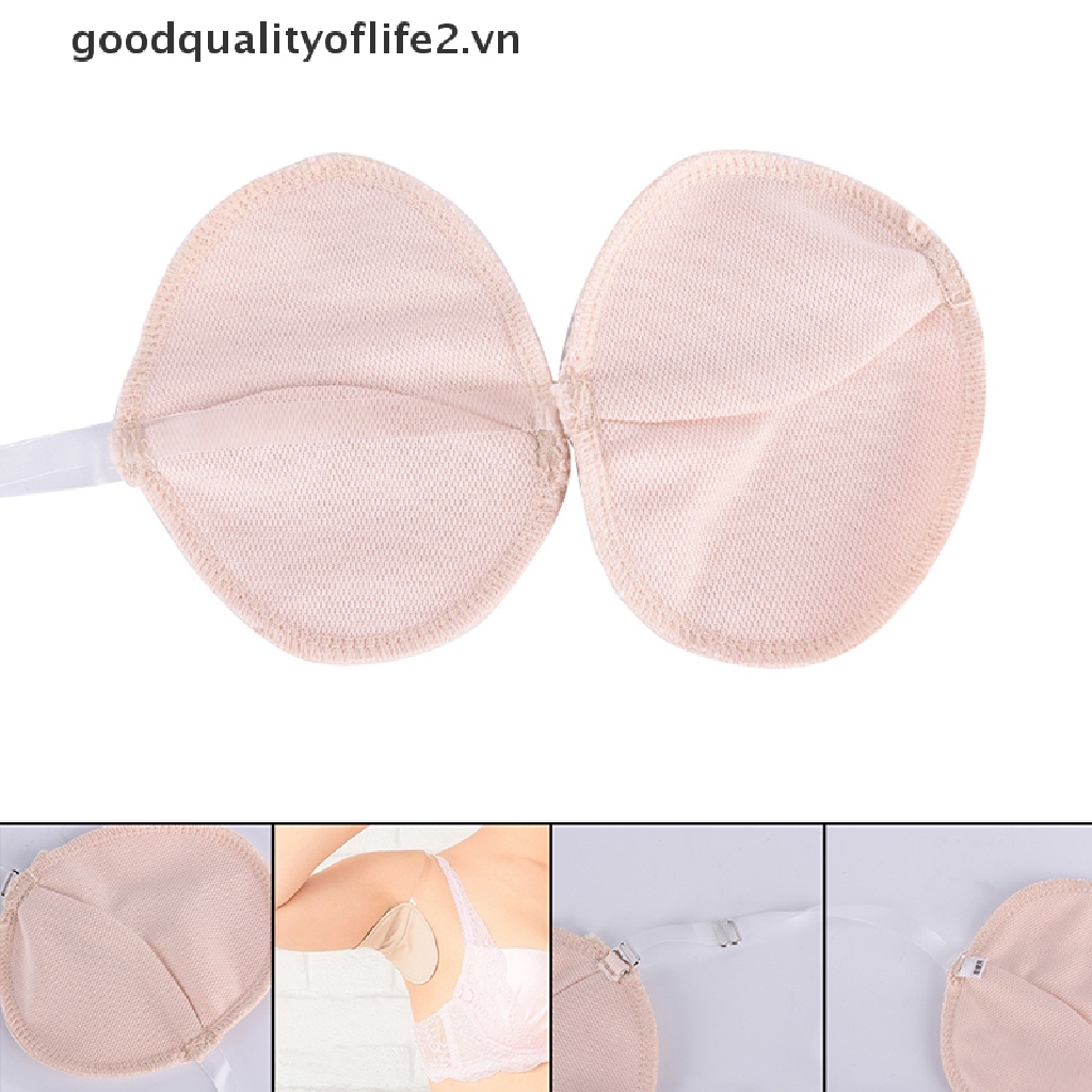 & Goodqualityoflife & Đệm Thấm Hút Mồ Hôi Nách Nách Có Thể Giặt Được Có Dây Đeo Vai ~