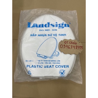 Nắp bàn cầu Landsign màu trắng - hàng chính hãng